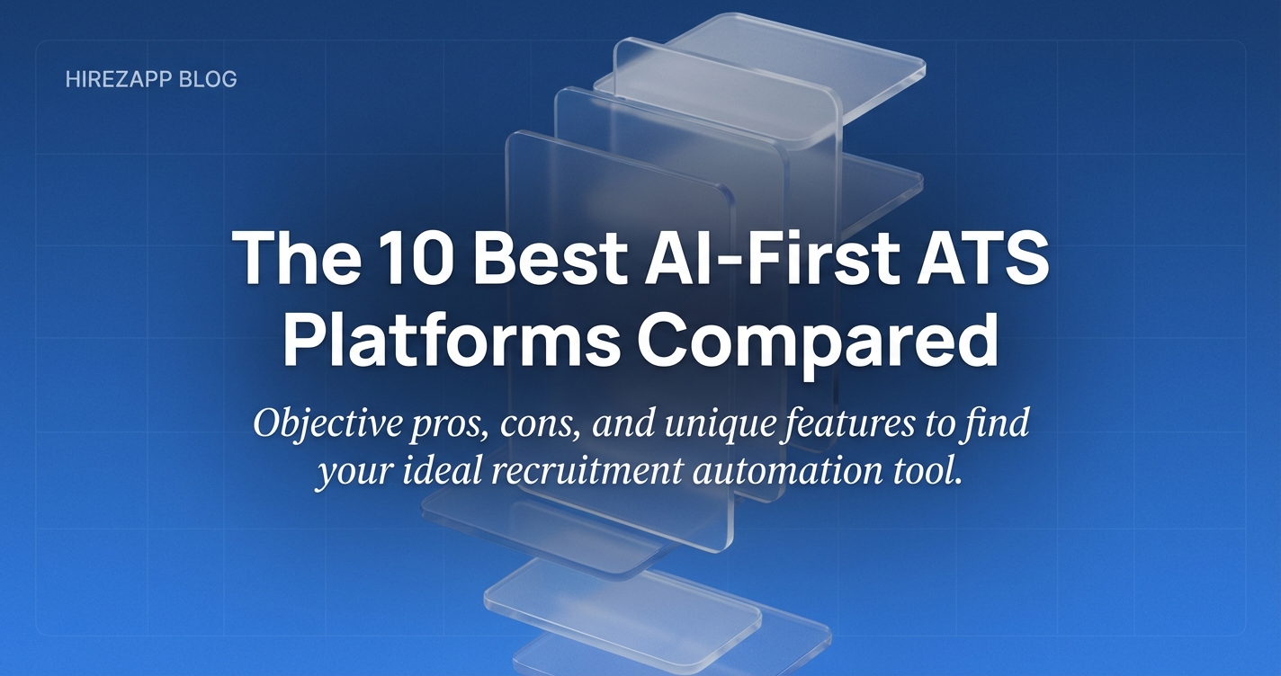10 AI-First ATS Platforms Compared: Greenhouse, SmartRecruiters, Workable, Teamtailor, HireZapp 10 AI-First ATS Platforms Compared: Greenhouse, SmartRecruiters, Workable, Teamtailor, HireZapp