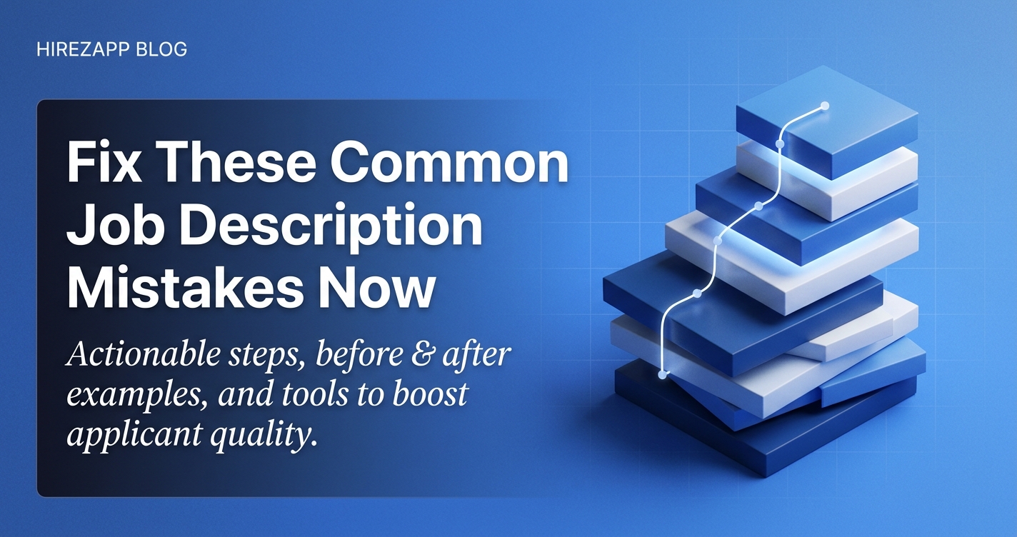 Common Mistakes in Job Descriptions and How to Fix Them Common Mistakes in Job Descriptions and How to Fix Them