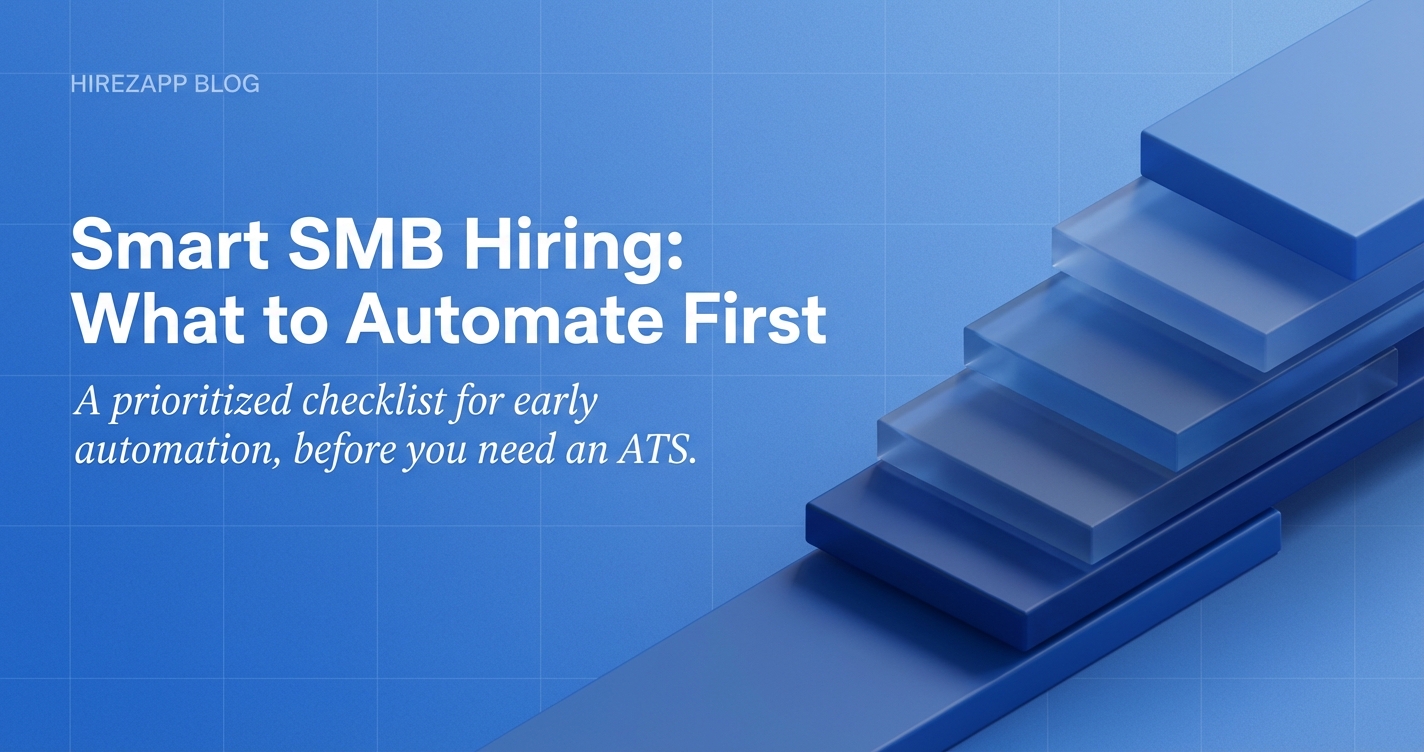 Cover image for “ATS for SMBs: what to automate first (before buying a big tool)”