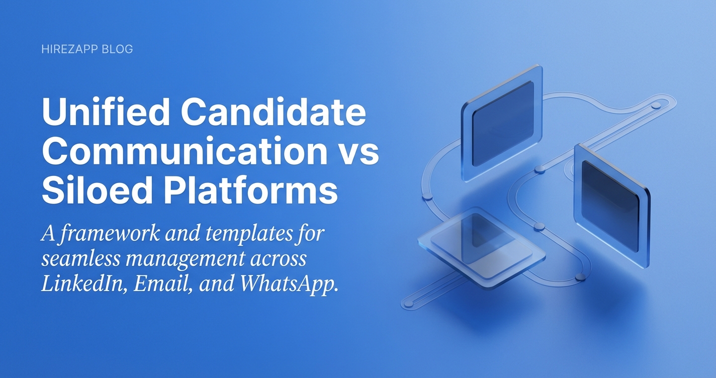 Managing Candidates Across LinkedIn, Email, and WhatsApp Simultaneously Managing Candidates Across LinkedIn, Email, and WhatsApp Simultaneously