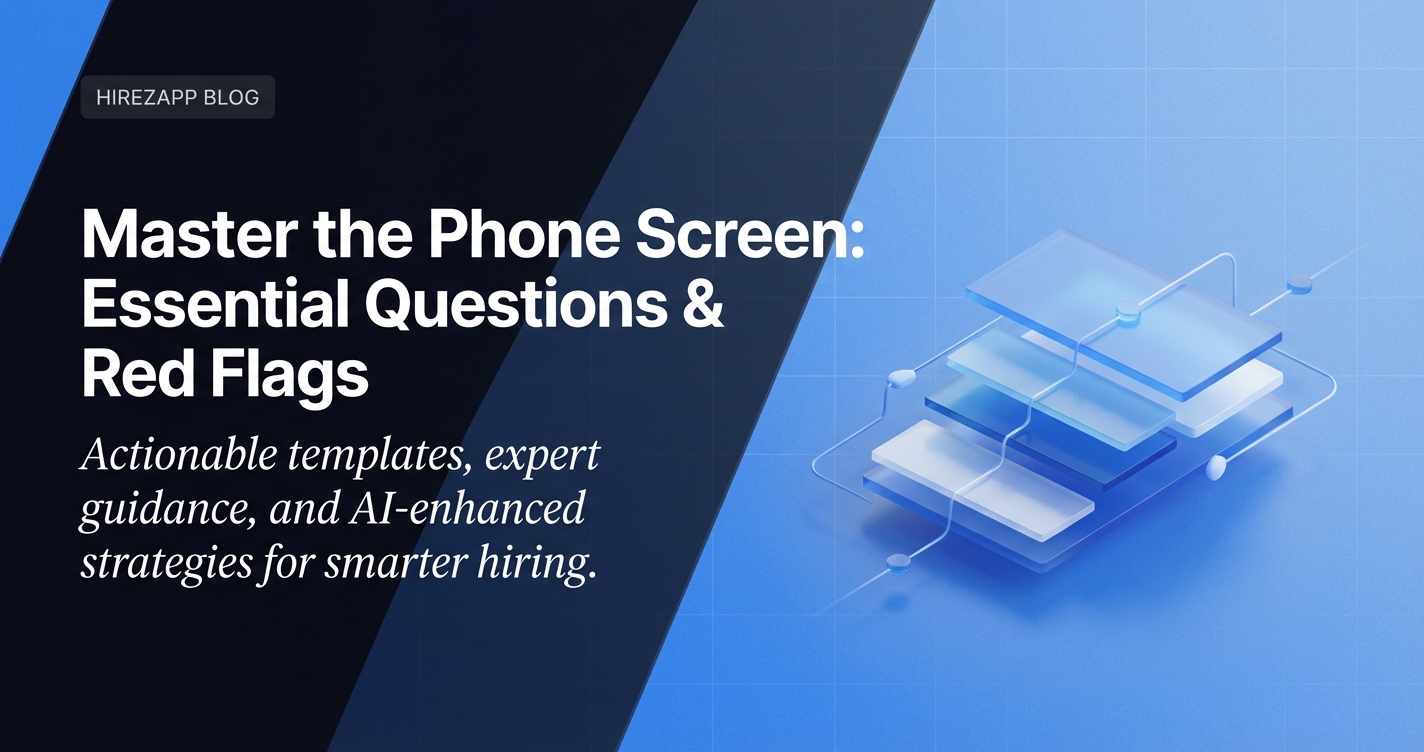 Phone Screen Interview Questions: What to Ask and What to Avoid Phone Screen Interview Questions: What to Ask and What to Avoid
