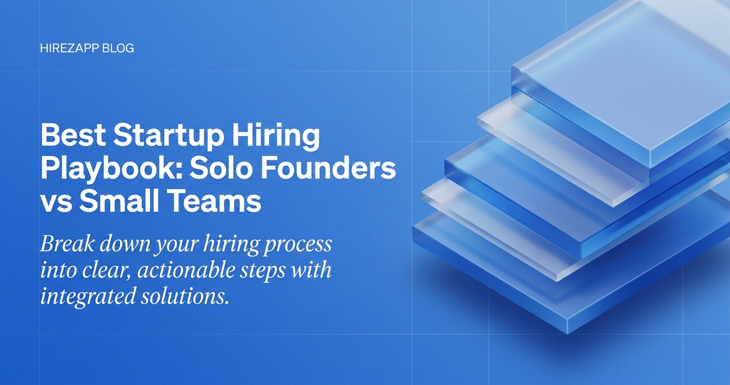 Hiring Playbook for Solo Founders and 5–30 Employee Startups Hiring Playbook for Solo Founders and 5–30 Employee Startups