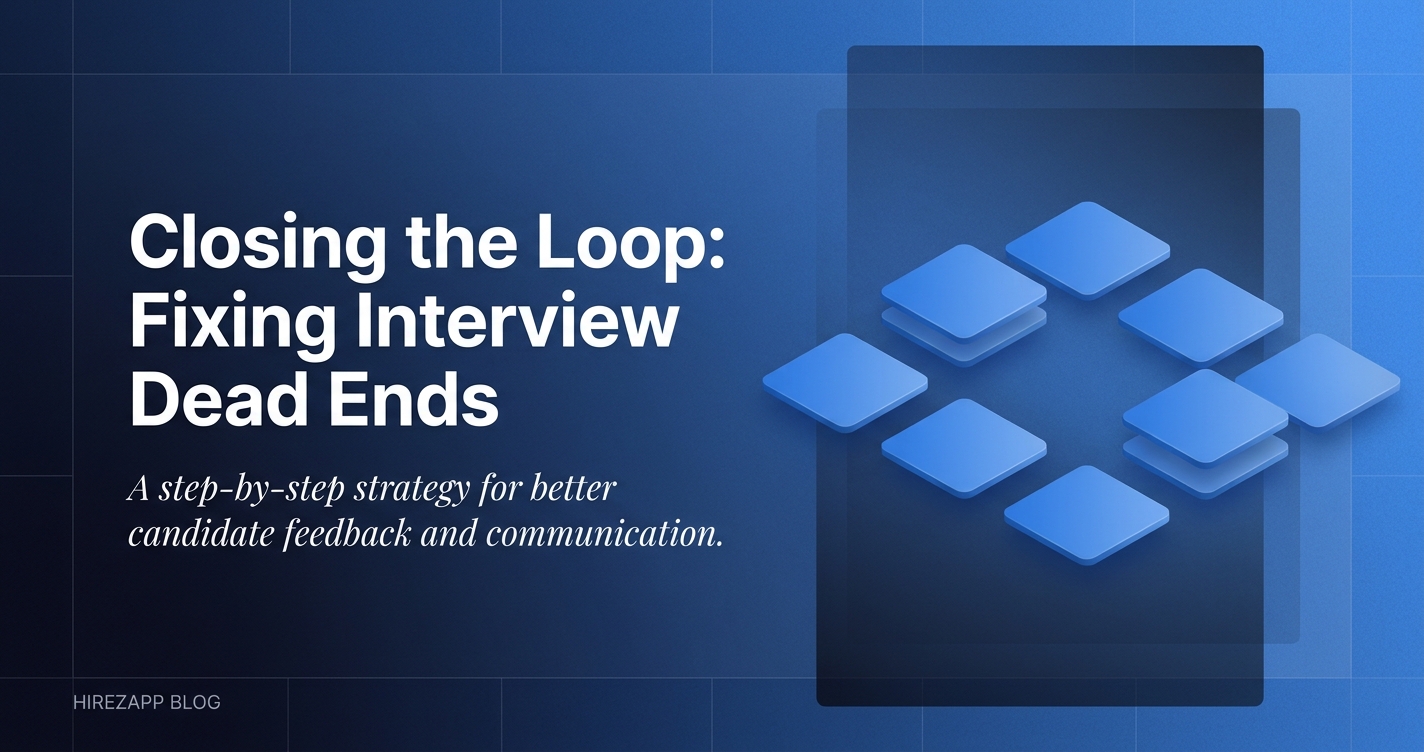 Candidate Interviews That Go Nowhere: Closing the Loop Candidate Interviews That Go Nowhere: Closing the Loop